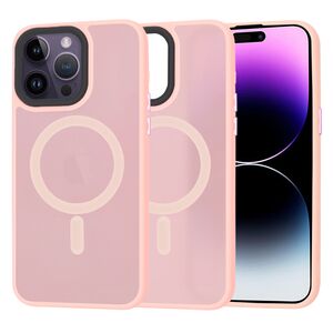 Husa pentru  iPhone 14 Pro Max cu MagSafe, Ghost Series, frosted - roz