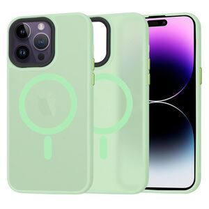 Husa pentru  iPhone 14 Pro Max cu MagSafe, Ghost Series, frosted - verde deschis