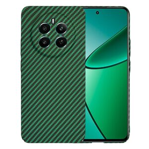 Husa pentru Husa Realme 12+ Plus CarbonFiber UltraSlim, Lightweight, verde