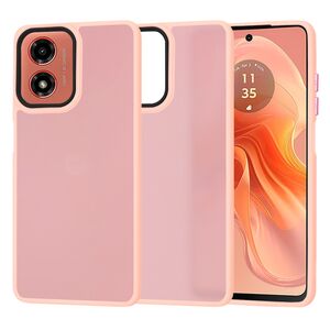 Husa pentru Motorola Moto G04 / G24 / G24 Power Ghost Series frosted - roz
