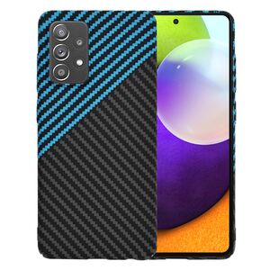 Husa pentru Samsung Galaxy A52  / A52s CarbonFiber UltraSlim, Lightweight, albastru negru