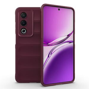 Husa pentru  Oppo A80 Liquid Silicone, Microfibre Lining, Non-Slip Airbag Design, bordeaux