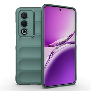 Husa pentru  Oppo A80 Liquid Silicone, Microfibre Lining, Non-Slip Airbag Design, verde