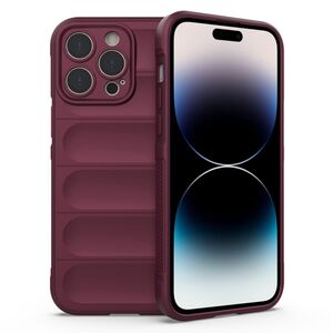 Husa pentru  iPhone 14 Pro Max Liquid Silicone, Microfibre Lining, Non-Slip Airbag Design, bordeaux
