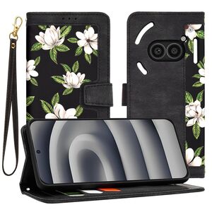 Husa tip carte pentru  Nothing Phone (2a), (2a) Plus, functie stand si port carduri, negru