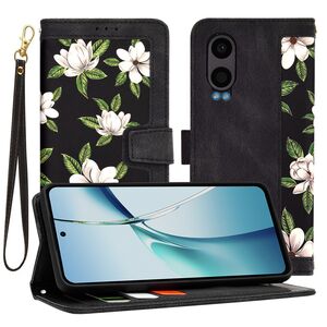 Husa tip carte pentru  OnePlus Nord CE4 Lite, functie stand si port carduri, negru
