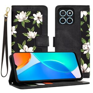 Husa tip carte pentru  Honor 70 Lite, functie stand si port carduri, negru