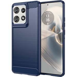 Husa pentru Motorola Edge 50 Neo Carbon Liquid Silicone, albastru