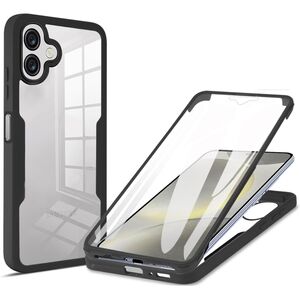 Pachet 360: Husa cu folie integrata pentru  Samsung Galaxy A06 Cover360 fata / spate - negru