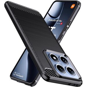 Husa pentru Xiaomi 14T Pro Carbon Liquid Silicone, negru