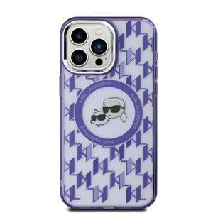 Husa pentru  iPhone 15 Karl Lagerfeld - IML MagSafe - mov