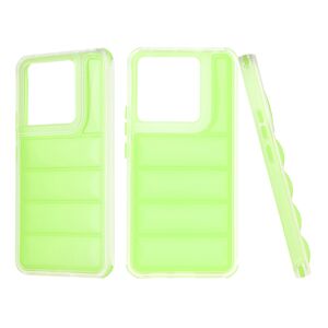 Husa pentru  Xiaomi Redmi Note 13 Pro 5G Air Cusion anti-shock, Dazzling - verde