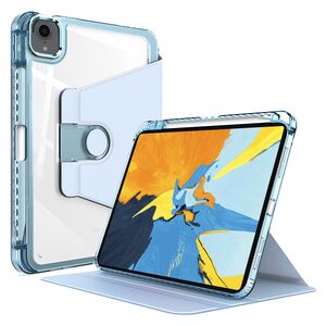 Husa pentru  iPad Pro 11 (2022) rotativa de tip stand cu functie sleep/wake-up si slot pentru stylus, albastru