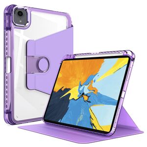 Husa pentru  iPad Pro 11 (2022) rotativa de tip stand cu functie sleep/wake-up si slot pentru stylus, mov