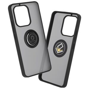 Husa de protectie pentru  Xiaomi Redmi Note 13 4G premium cu inel stand rotativ, suport magnetic si bumper anti-alunecare - negru