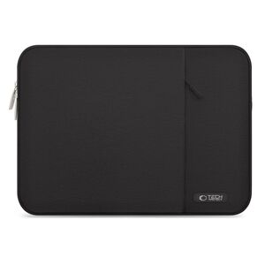 Husă Laptop 13-14" Slim SoftTouch – Design Elegant, Protecție Premium, Compartiment Accesorii, Ideală pentru MacBook, ASUS, Lenovo, HP, Dell, negru