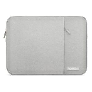 Husă Laptop 13-14" Slim SoftTouch – Design Elegant, Protecție Premium, Compartiment Accesorii, Ideală pentru MacBook, ASUS, Lenovo, HP, Dell, crayon grey