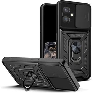 Husa pentru  Oppo A40 Ring Armor Kickstand Tough Rugged Cover cu protectie camera, negru