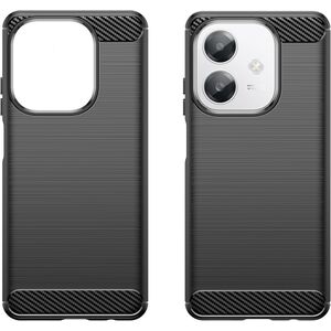Husa pentru Oppo A40 Carbon Liquid Silicone, Negru