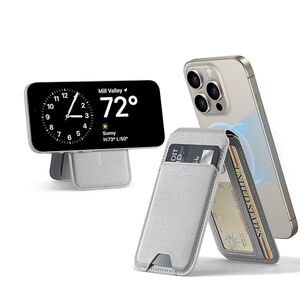 Portofel MagSafe pentru telefon, suport birou ESR HaloLock, gri