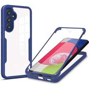 Pachet 360: Husa cu folie integrata pentru  Oppo Reno 12 Cover360 fata / spate - albastru