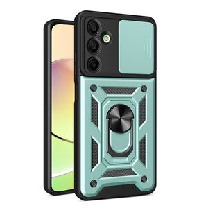 Husa pentru  Samsung Galaxy A16 Ring Armor Kickstand Tough Rugged Cover cu protectie camera, verde