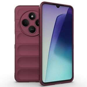 Husa pentru  Xiaomi Redmi 14C Liquid Silicone, Microfibre Lining, Non-Slip Airbag Design, bordeaux
