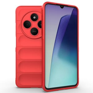 Husa pentru  Xiaomi Redmi 14C Liquid Silicone, Microfibre Lining, Non-Slip Airbag Design, rosu