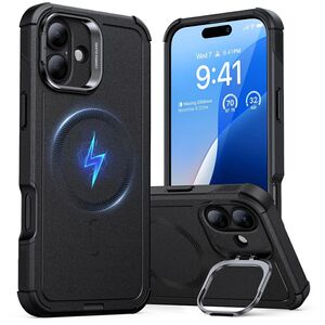 Husa pentru  iPhone 16 - ESR Cyber Armor Kickstand cu Magsafe - negru