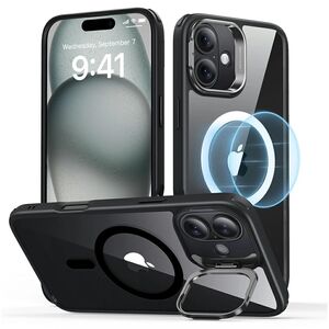 Husa pentru  iPhone 16 Plus - ESR Classic Hybrid HaloLock cu Magsafe si Kickstand - negru