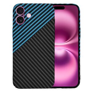 Husa pentru  iPhone 16 Plus CarbonFiber UltraSlim, Lightweight, albastru inchis
