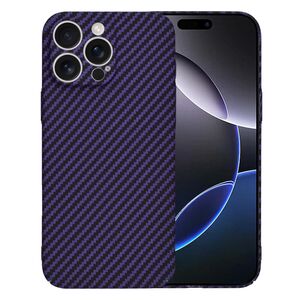 Husa pentru  iPhone 16 Pro Max CarbonFiber UltraSlim, Lightweight, mov