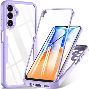 Pachet 360: Husa cu folie integrata pentru  Samsung Galaxy A16 Cover360 fata / spate - mov