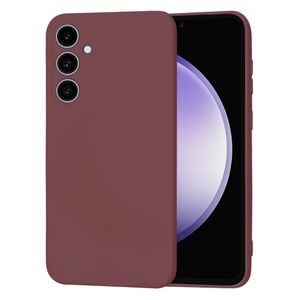 Husa pentru  Samsung Galaxy S23 FE Liquid Silicone cu MagSafe, subțire, captusita cu microfibra, anti amprentă, protectie cameră foto, bordeaux