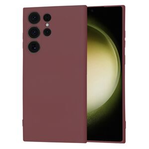 Husa pentru  Samsung Galaxy S23 Ultra 5G Liquid Silicone cu MagSafe, subțire, captusita cu microfibra, anti amprentă, protectie cameră foto, bordeaux