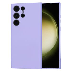 Husa pentru  Samsung Galaxy S23 Ultra 5G Liquid Silicone cu MagSafe, subțire, captusita cu microfibra, anti amprentă, protectie cameră foto, lavanda