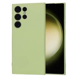 Husa pentru  Samsung Galaxy S23 Ultra 5G Liquid Silicone cu MagSafe, subțire, captusita cu microfibra, anti amprentă, protectie cameră foto, verde