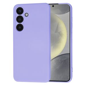 Husa pentru  Samsung Galaxy S24 Liquid Silicone cu MagSafe, subțire, captusita cu microfibra, anti amprentă, protectie cameră foto, lavanda