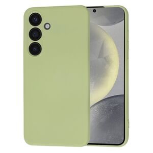 Husa pentru  Samsung Galaxy S24 Liquid Silicone cu MagSafe, subțire, captusita cu microfibra, anti amprentă, protectie cameră foto, verde