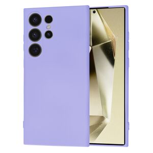 Husa pentru  Samsung Galaxy S24 Ultra Liquid Silicone cu MagSafe, subțire, captusita cu microfibra, anti amprentă, protectie cameră foto, lavanda