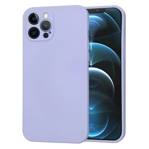 Husa pentru  iPhone 12 Pro Max Liquid Silicone cu MagSafe, subțire, captusita cu microfibra, anti amprentă, protectie cameră foto, lavanda