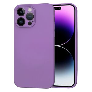 Husa pentru  iPhone 14 Pro Max Liquid Silicone cu MagSafe, subțire, captusita cu microfibra, anti amprentă, protectie cameră foto, mov