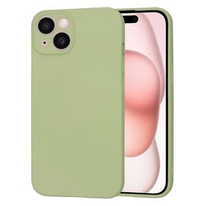 Husa pentru  iPhone 15 Liquid Silicone cu MagSafe, subțire, captusita cu microfibra, anti amprentă, protectie cameră foto, verde