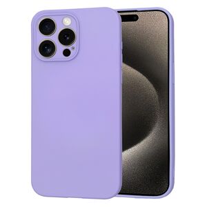 Husa pentru  iPhone 15 Pro Max Liquid Silicone cu MagSafe, subțire, captusita cu microfibra, anti amprentă, protectie cameră foto, lavanda