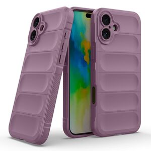 Husa pentru  iPhone 16 Liquid Silicone, Microfibre Lining, Non-Slip Airbag Design, mov