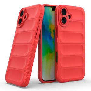 Husa pentru  iPhone 16 Liquid Silicone, Microfibre Lining, Non-Slip Airbag Design, rosu
