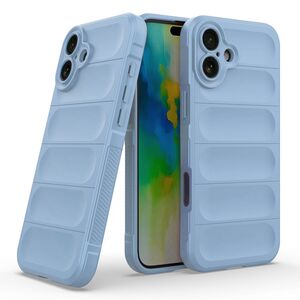 Husa pentru  iPhone 16 Plus Liquid Silicone, Microfibre Lining, Non-Slip Airbag Design, albastru