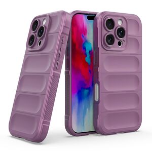 Husa pentru  iPhone 16 Pro Liquid Silicone, Microfibre Lining, Non-Slip Airbag Design, mov