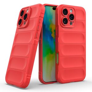 Husa pentru  iPhone 16 Pro Liquid Silicone, Microfibre Lining, Non-Slip Airbag Design, rosu