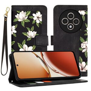 Husa tip carte pentru  Xiaomi Redmi 14C, functie stand si port carduri, negru